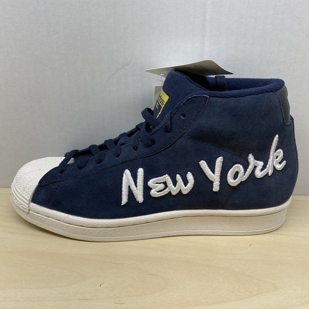 adidas Pro Model New York NYC Mid Top FV4497 Mens Size 5 Legend Ink Navy